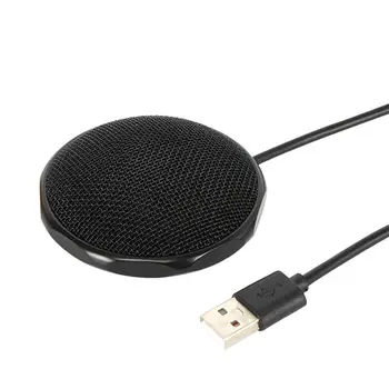  Mikrofon Metal konferans mikrofonu Siyah USB Kararlı Çok Yönlü Bilgisayar Mikrofonu