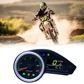  Motosiklet LCD Dijital Enstrüman Kilometre Sayacı Tipi Kilometre Takometre Göstergeleri Brezilya CG Off-Road GY200 Enduro 250