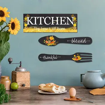  Mutfak İşareti Duvar Dekorasyon Çiftlik Evi Tarzı Ahşap Duvar Sanatı Mutfak Yemek Odası Bistro Alanı Kahve Barı