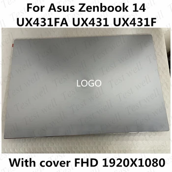  Orijinal 14 inç Asus Zenbook 14 UX431FA UX431 UX431F FHD 1920X1080 laptop lcd ekranı Meclisi Tam Parçaları ile kapak