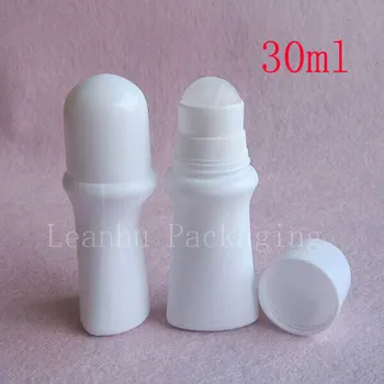 Parfüm kişisel bakım için Şişe Şişe 30 ml beyaz Plastik Rulo, konteyner üzerine 30 cc deodorant rulo ağırlık (uçucu yağ Rulo 