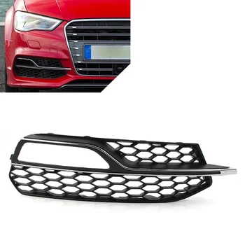  Petek Örgü Ön Tampon Sis farı ızgarası Kapak Trim Fit Audi A3 S Hattı 13-17