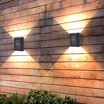  PheıLa LED güneş duvar ışıkları açık su geçirmez lamba güneş ışığı ile Çalışan Avlu için bahçe duvarı ışığı sokak Lambası
