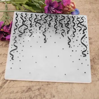  Plastik Kabartma Klasörleri DIY Scrapbooking Kağıt Zanaat / Kart Yapımı Dekorasyon Malzemeleri Em140