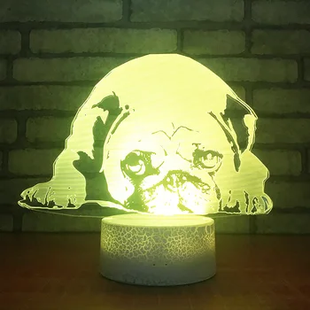  Renkli 3d Masa Lambası Özgünlük 3d Küçük Gece Lambası Dıy Led Başucu Hediye Doğum Günü masa lambası Noel Süslemeleri Aydınlatma