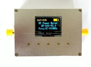  RF Güç Ölçer 100 K-500 MHz OLED dijital Radyo frekansı Güç Ölçer RF Zayıflama Değeri + Yazılımı Amatör Radyo Amplifikatör