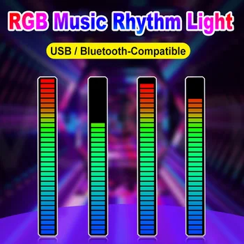  RGB LED şerit ritim ışık müzik atmosfer gece lambası USB APP Ses kontrolü Pikap Sync müzik seviyesi ışık araba TV çubuk mini pc Parti