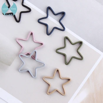 Ritoule DIY Kore takı bilezik kolye kolye aksesuarları basit Pentagramı yıldız alaşım çerçeve Deri Kolye