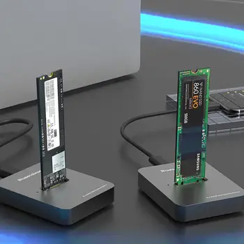  Sabit Disk Kutusu Kullanışlı Geniş Uyumluluk Tak Oyna M. 2 SATA/NVME USB3.1 Tip-C SSD Mobil Muhafaza Ev için