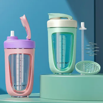  Sallamak Fincan Spor Spor Su Bardağı Milk Shake Karıştırma Taşınabilir PC Protein Tozu Sallamak Fincan