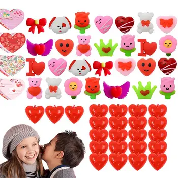  Sevgililer Mochi Oyuncak Kawaii Mochi Oyuncaklar Kalp Kutusu Ve Sevgililer Kartları Sıkmak Oyuncak Sevgililer Günü Partisi Favor Ödülleri Çocuklar İçin