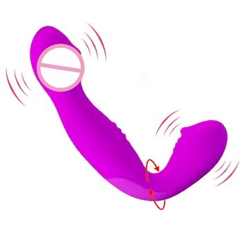  Silikon Yapay Penis Vibratör Kadınlar için Seks Oyuncakları 30 Hızları Çift Titreşimli G Noktası Stimülasyon Anal Vibratörler Lezbiyen Yetişkin Oyuncaklar
