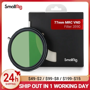  SmallRig 77mm MRC VND filtre 9 seviye ışık sönüm değişken ND filtre, 18 Katmanlı kaplama MRC Lens tesisatçısı DSLR kamera için 3590