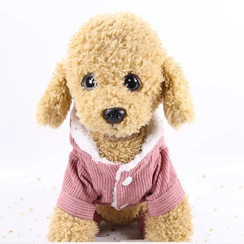  Sıcak Pet Köpek Tulumlar Giyim Köpekler için Pijama Polar Pet Köpek Giysileri Köpekler için Ceket Ceket Chihuahua Yorkshire