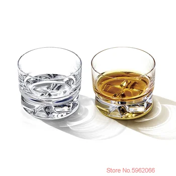  Temiz Kristal Çapraz Eski Moda viski bardağı Scotch Viski Şarap Kaya Gözlük XO Brendi Snifter Ruhu Tumbler Votka Kısa Fincan