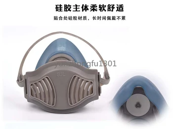  Toz maskesi endüstriyel toz taşlama elektrikli kaynak kömür madeni nefes silika jel temizlenebilir, nefes alması kolay anti-damlacık