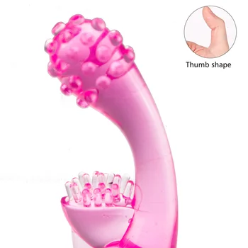  TPE Başparmak Şekli Parmak Vibratör Kadınlar İçin Yetişkin Seks Oyuncakları Klitoris g-spot Stimülasyon Mastürbasyon Fetiş Yapay Penis AV Sihirli Değnek