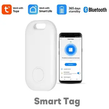 Tuya Mini Anti Kayıp GPS İzci Anahtarlık Alarmı Akıllı kablosuz Bluetooth uyumlu Konum Kayıt Etiketi 2 yönlü Arama Anahtar Bulucu