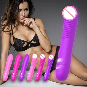  USB Şarj AV Sopa Kadın Yapay Penis Gerçekçi Vibratörler Kadınlar için Yetişkinler Vajina Anal Erotik Ürünler Seks Oyuncakları Samimi Mal Dükkanı