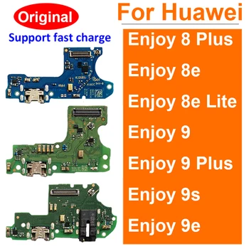  USB Şarj Fişi Kurulu Huawei Enjoy İçin 8 9 Artı 9e 8e Lite 9S USB Şarj Jakı Dock Kurulu Konektörü Değiştirme