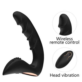  Uzaktan Kumanda Anal Oyuncaklar Vibratörler Kadın Erkek Butt Plug Silikon Anal Plug Seks Ürünleri Anal DildoToys Çift Yetişkinler İçin