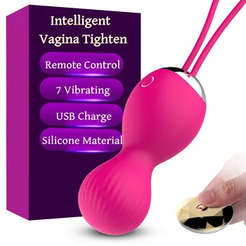  Uzaktan Kumanda Şarj Edilebilir Silikon Kegel Ben Wa Topu Vibratör g-spot Vajina Sıkın Egzersiz Makinesi Yetişkin Seks Oyuncakları kadın İçin