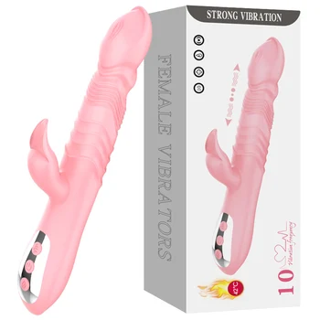  Vibratör Kadınlar için 10-Speed Otomatik geri Çekilebilir Salıncak Seks Oyuncakları Kadınlar için Klitoris Vajina G Noktası stimülasyon ısıtma fonksiyonu