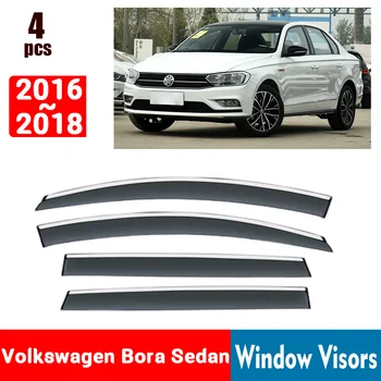  Volkswagen Bora Sedan 2016-2018 İÇİN Pencere Siperliği Yağmur Koruma Windows yağmur kılıfı Saptırıcı Tente Kalkanı Havalandırma Koruma Gölge Kapak
