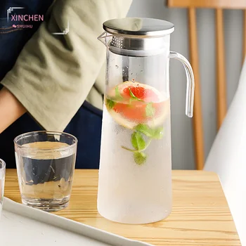  XİNCHEN 1.2 L akrilik su ısıtıcısı kolu ile şeffaf meyve suyu Puer su ısıtıcısı ofis ev aracı kokulu çay su ısıtıcısı