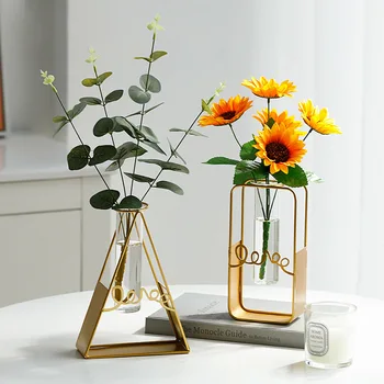  yaratıcı minimalist topraksız vazo süsler online ünlü ıns rüzgar oturma odası yapay çiçekler vazo masa süslemeleri