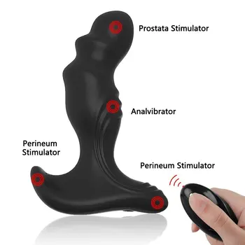  Yeaın 10 Hız Modu Kablosuz Uzaktan Kumanda prostat masaj aleti Anal Vibratör Seks Oyuncak adam için USB Su Geçirmez Butt Plug Erkekler İçin