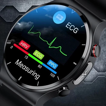  Yeni EKG + PPG Sağlık akıllı saatler Erkekler Kalp Hızı Kan Basıncı Spor İzci IP68 Su Geçirmez Smartwatch Android ıos Telefon İçin