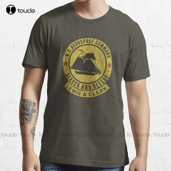  Yeni U. S. A. C. Lewis & Clark Ekip Insignia T-Shirt Kafatası Gömlek Erkekler İçin