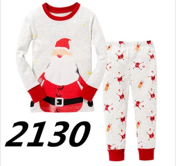  Çocuklar Noel Baba Kostüm Pijama Erkek Noel Pijama Çocuk Kış Noel Pijama Çocuk Uzun Kollu Pijama giyim setleri