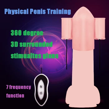  7 Hız Erkekler glans Vibratörler Penis Stimülasyon Erkek Masturbator Klitoris Masajı kurşun vibratör Yetişkin Seks oyuncakları Erkekler Kadınlar için